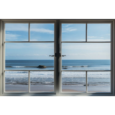 Ocean View Window Canvas